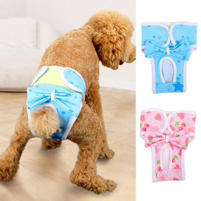 Подгузники для собак Pet Physiological Pant Puppy Panties Моющееся нижнее белье для собак Дышащие шорты для домашних животных для женщин