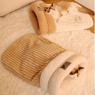 Кошка Теплый Спальный Мешок Кошка Спальная Подстилка Спальный Мешок Кошка Собака Домашние Животные Теплая Кровать Теплая Удобная Безопасная Будка для Собаки Товары для Домашних Животных