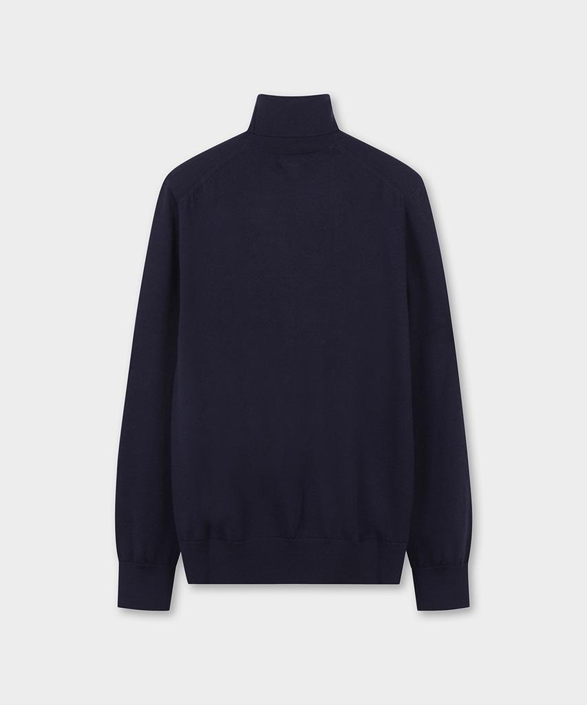 Шерстяной водолазка из мериносовой шерсти BROOKS BROTHERS (военно-морской флот) (Bbwumf4323Qew)