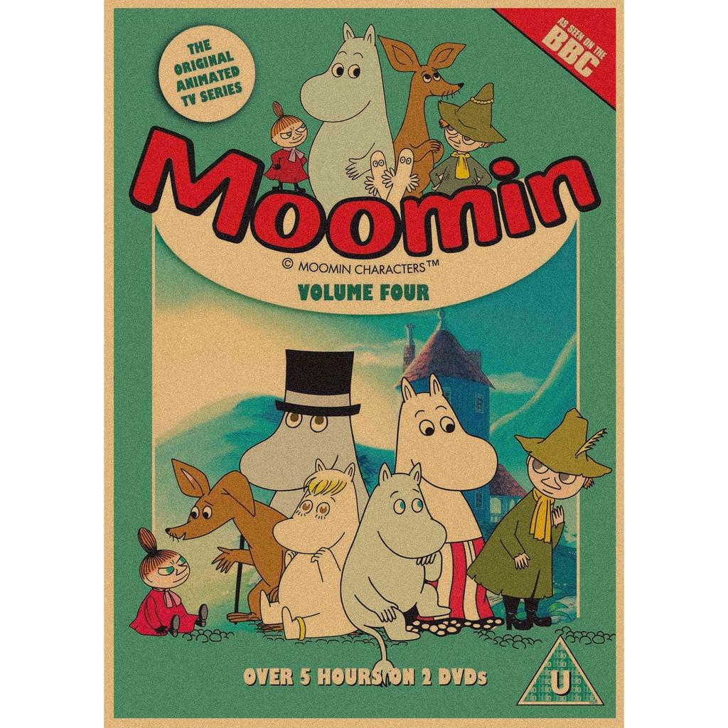 Moomin Family Retro Cartoon Poster Wall Art Mural 397