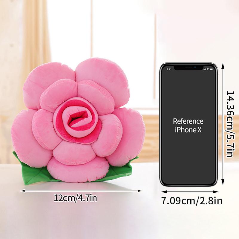 Подушка с розами, мягкие подушки, декоративные подушки для дивана, мягкая подушка для сидения в виде розы, подарки на День святого Валентина, украшение для дома