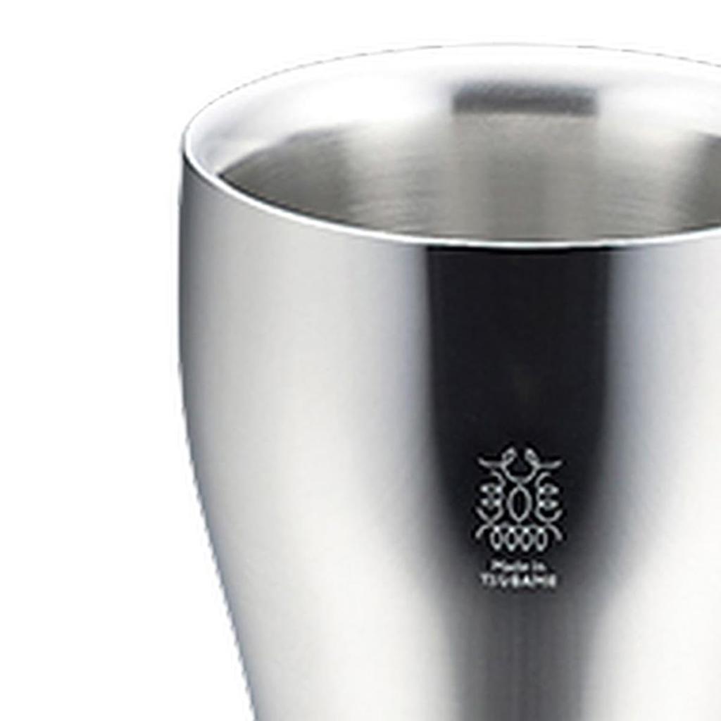 Тамблер из нержавеющей стали W-образной конструкции 300 мл Сделано в Японии Эко-сумка Сделано в J-kitchens 18-8 (Зеркальная отделка) (Включая Вьетнам)