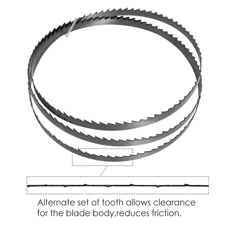 TASP 2pcs 1400mm Band Saw Blade 1400x6.35x0.35mm Woodworking Bandsaw Tools for 8'' Draper Scheppach Einhell TH-SB200 TPI 6 10 15