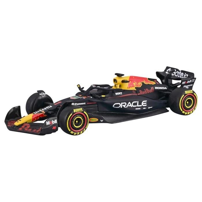 Kyosho Burago 1/64 Oracle Red Bull Racing RB21 Гран-при Бахрейна 2025 №1 M. Ферстаппен (Прозрачный чехол, без драйвера) BUR58009V