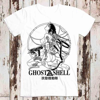Ghost In The Shell Japanese Black Limited Edition Style Design Top Art Retro Tee Best Seller T Shirt 8998