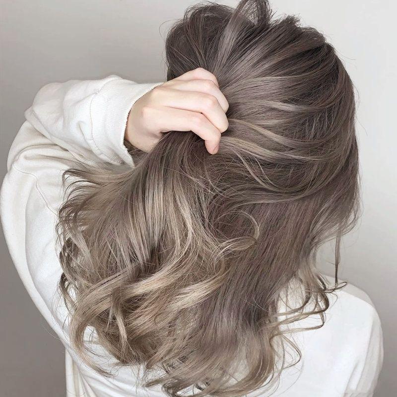 2026 Краска для волос: Серо-коричневый лен, цвет черного чая, с пользой для ухода за волосами