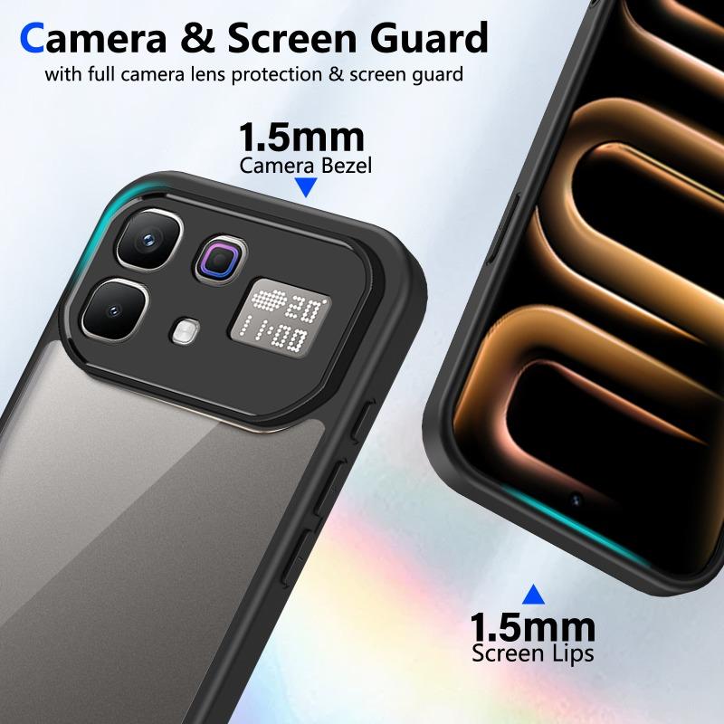 Роскошный прозрачный ультратонкий чехол из ПК+ТПУ для INFINIX Note 60 Pro 50X 40 Pro Plus 40S 40X, противоударная задняя крышка с полной защитой камеры
