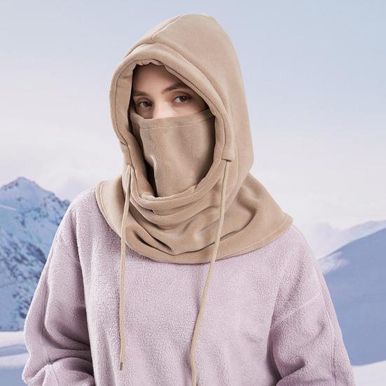 Зимняя защитная маска для лица для мужчин и женщин, регулируемая, с завязками, для холодной погоды, ветрозащитная, велосипедная, теплоизоляционная шапка