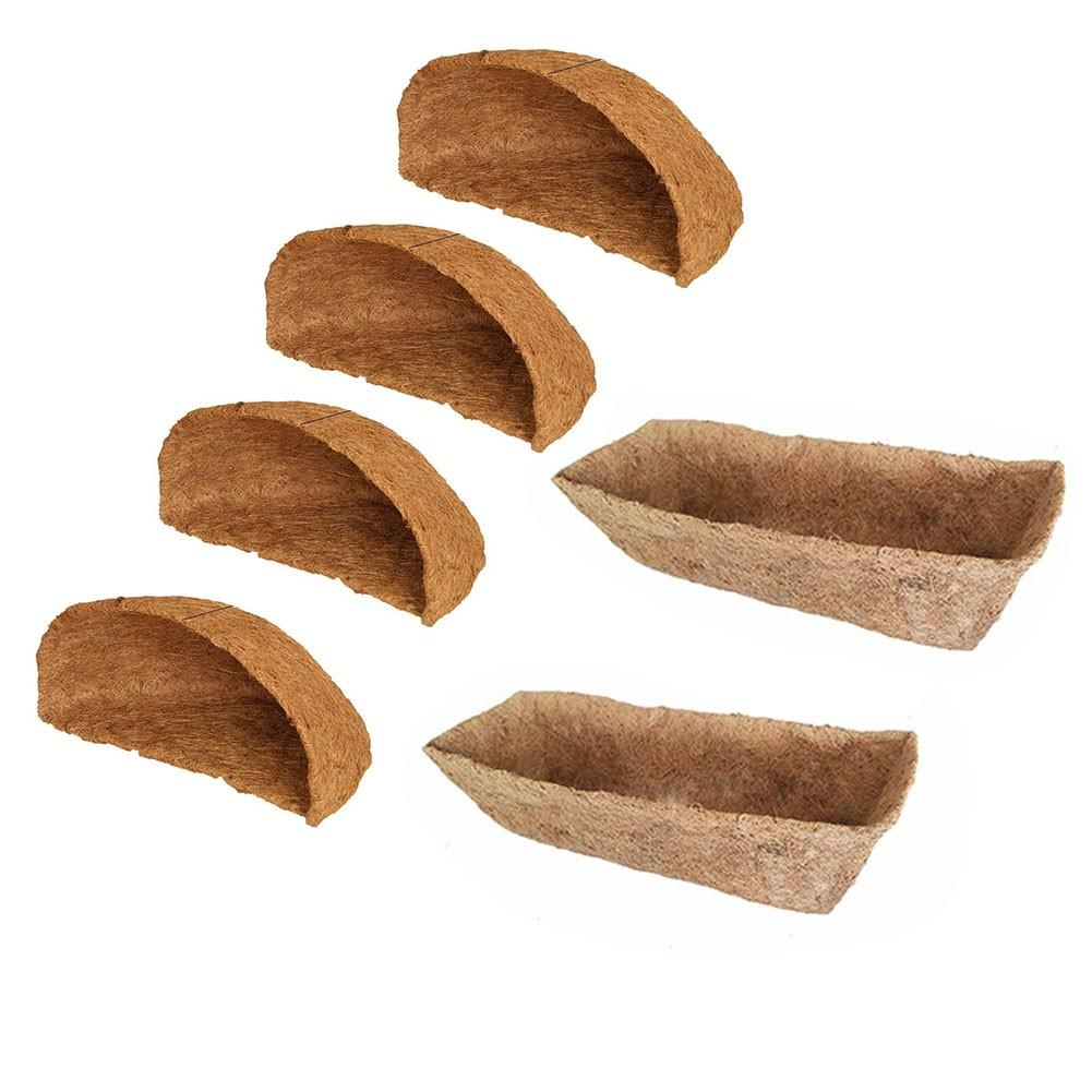 Дышащий коврик из кокосовой пальмы, цветочная корзина, цветочный горшок, садоводство