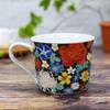 Кружка Waza no Kura Kutani Ware с цветочным наполнением, черная керамика, элитная брендовая посуда, сделанная в Японии, подарок на 60-летие