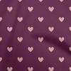 Cotton Flex Dark Magenta Fabric Hearts Quilting Supplies Print Sewing Fabric By The Yard 40 Inch