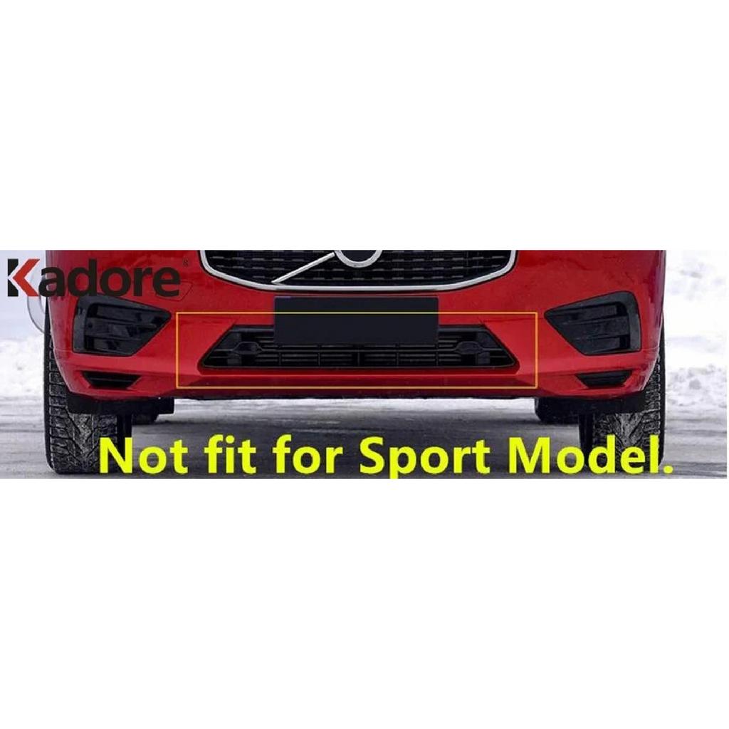 Front Bottom Bumper Cover Trim For Volvo XC60 XC 60 2018   Stainless Steel Car Racing Grille Grills Strip Accessories