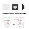Tuya Smart Life Touch Wall Switch 1 Gang 1 Way EU Standard RF433 App Voice Control Touch Sensor WiFi Switch Work with Alexa Google Home