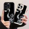 JT38 Астронавт встречает Глубоководного ныряльщика Чехол для телефона iPhone 17 16 Pro Max Samsung S26 Ultra A17 A16 A07 Xiaomi 15T Redmi Note 14 Pro Plus Мягкий ТПУ Чехол-обложка