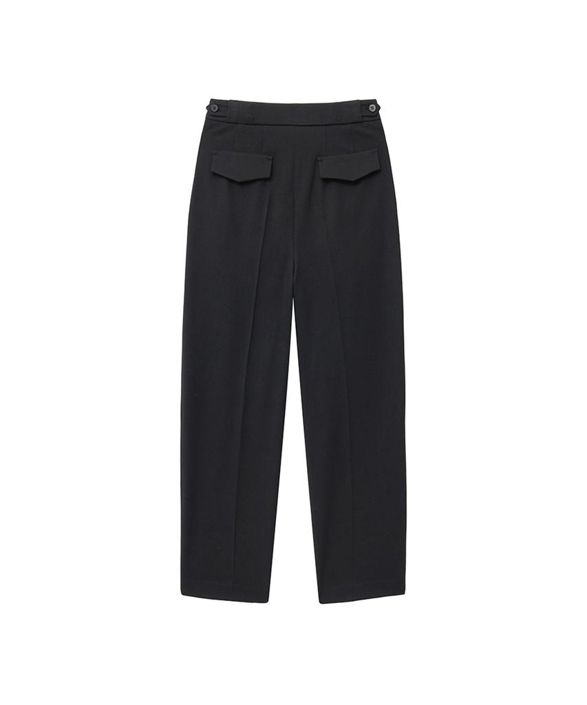 IOLO Women'S Double-Pleated Carrot Pants_Black