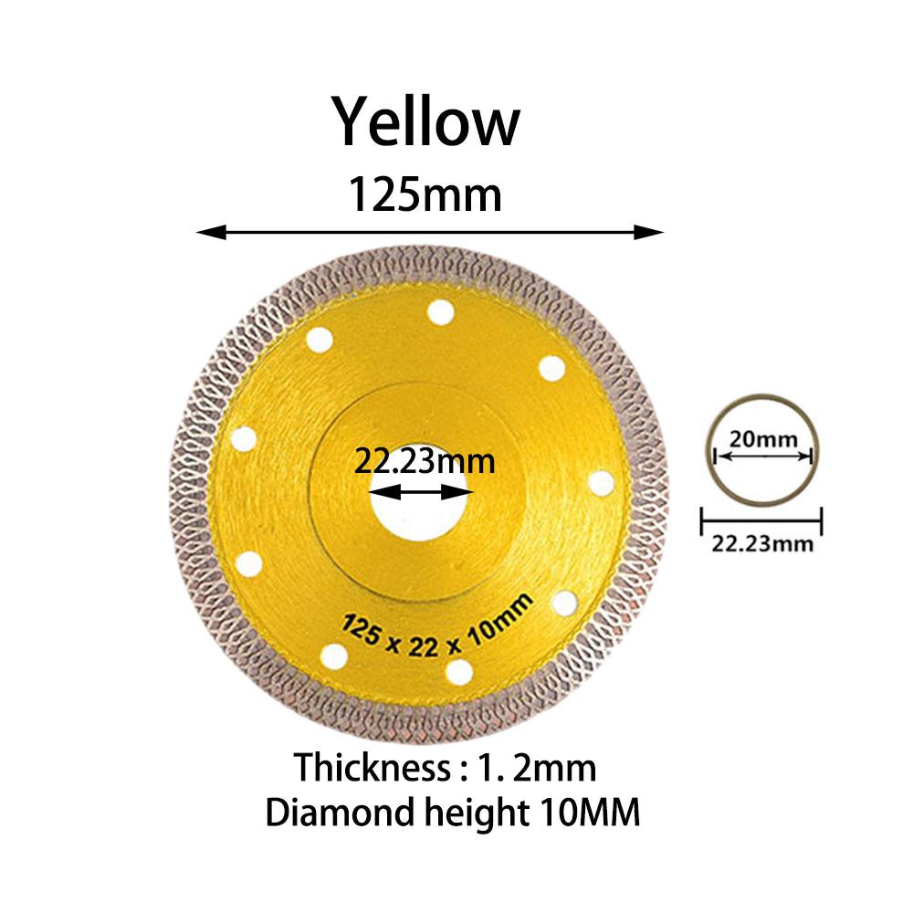 Турбо-алмазная пила, диск для резки гранита, мрамора, керамогранита, керамические лезвия 105/115/125 мм для угловой шлифовальной машины, алмазная пила