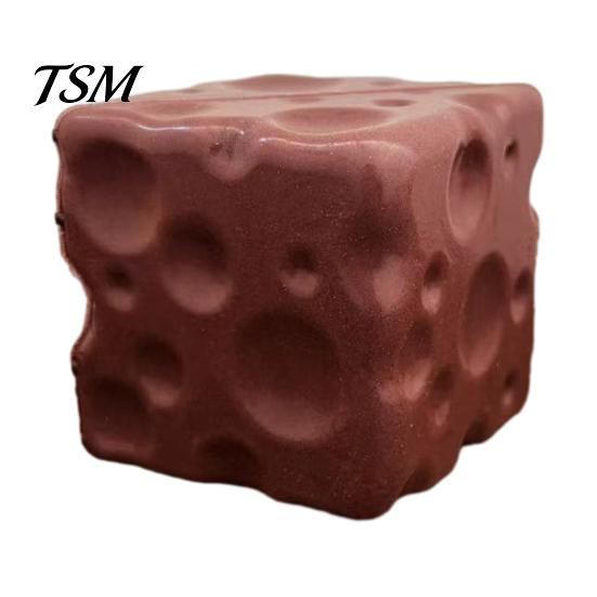 Squeezing Stress Balls Mini Cheese Cube Squeeze Toy, Anxiety Relief Block Sensory Relaxation Toy Slow Rebound Fake Pinch for Focus Aid Hand