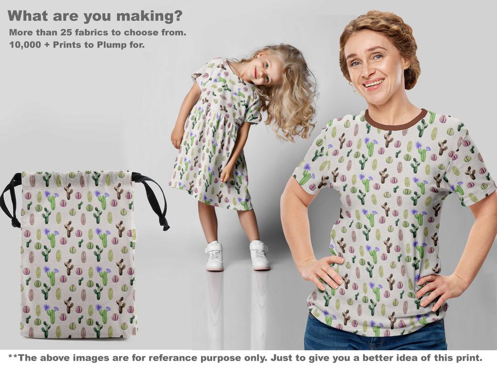 oneOone Жоржетт Вискоза Коричневый Ткань Кактус Швейные Изделия Рукоделие Проекты Ткани Принты По Ярдам 42 Дюйма