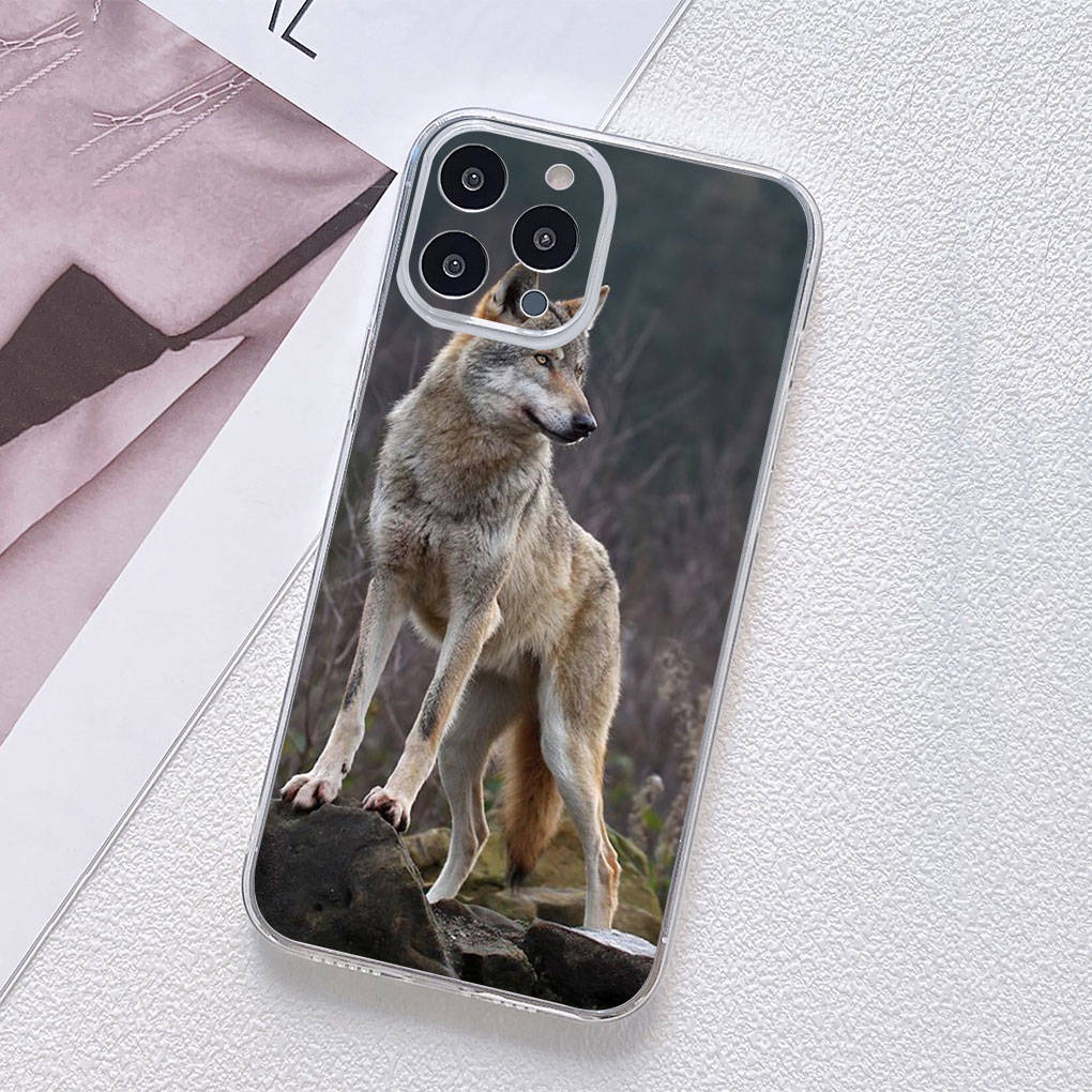 Чехол для телефона Motorola Moto Edge 40 30 neo G54 G24 G84 iPhone 15 14 Xiaomi Redmi Note 13 12 11 Pro Samsung Galaxy A34 A14 A15 A54 Animal Wild Wolf