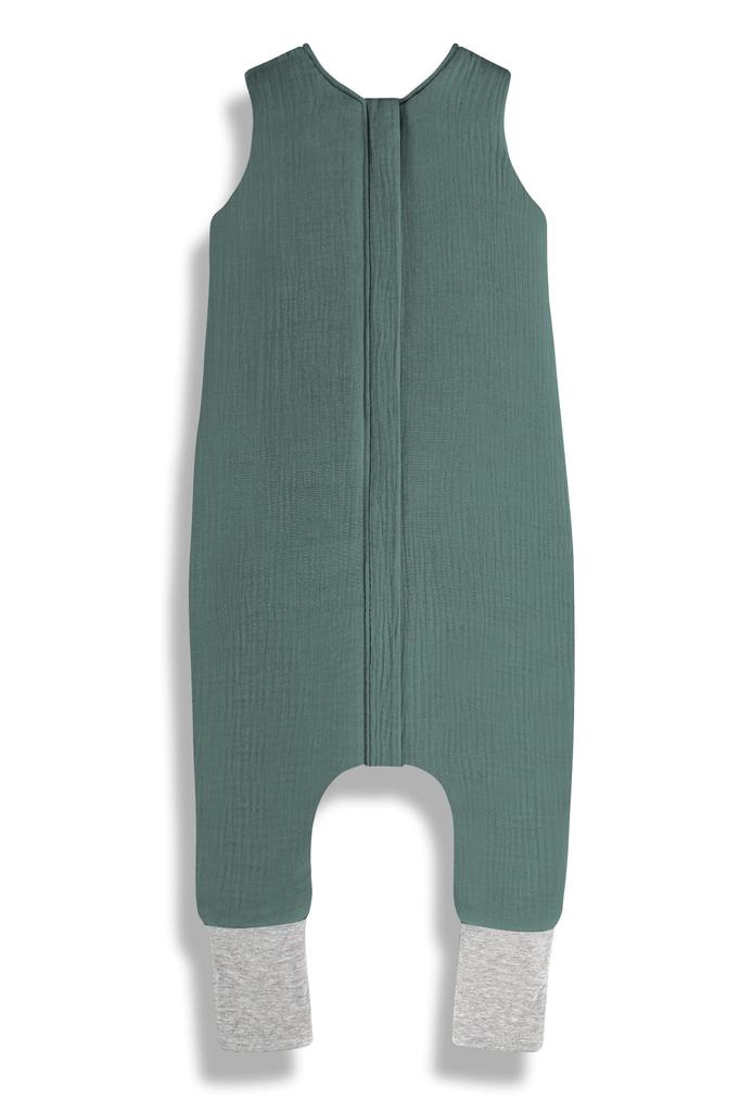 Muslin Footed Sleeping Bag S (1-2 Years) Ocean Green