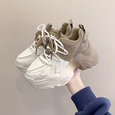 Модные модные цветные туфли на мягкой подошве для женщин, спортивная обувь для отдыха на природе, обувь для папы, повседневная обувь радуги, универсальная женская обувь на толстой подошве