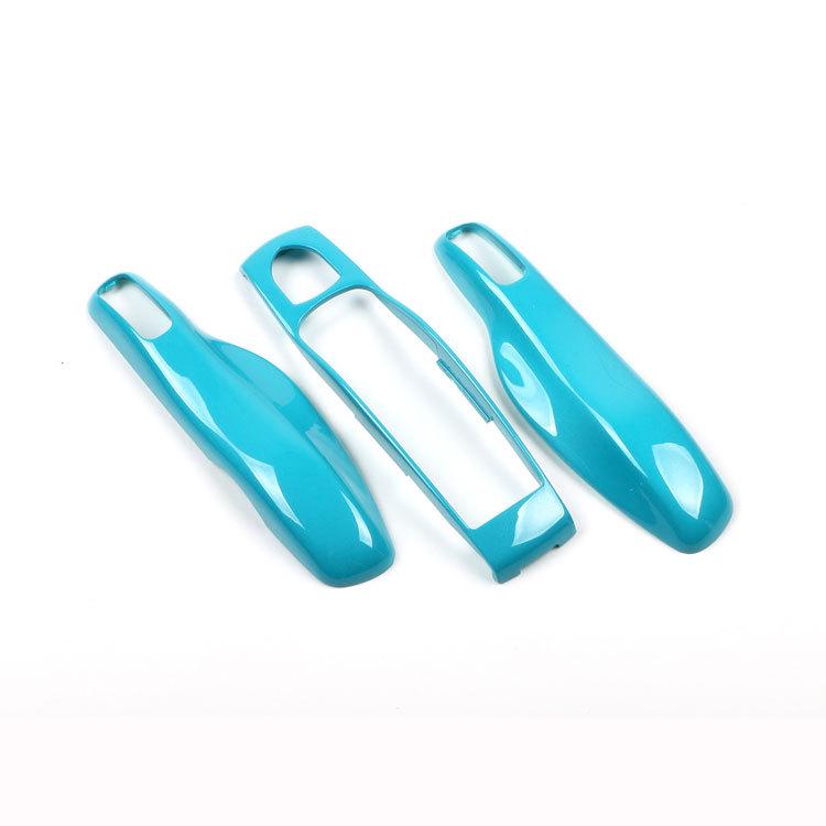 Fits Porsche Key Shell: New Cayenne, Macan, Panamera, 718, Taycan - Ice Raspberry Pink Matte Gray Solid Color