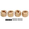 4pcsset 12mm Hex Wheel Hub Extended Adapter for SCX10 90046 GN7 CC01 110 RC Cars9mm