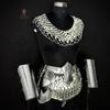 Medieval Knight Costume with Chainmail Top and Skirt for LARP Cosplay Renaissance Faire