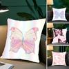 Cartoon Anime Butterfly Pillow Case Fashion Square Pillowcase Bedroom Sofa Room Ins Decoration Leisure