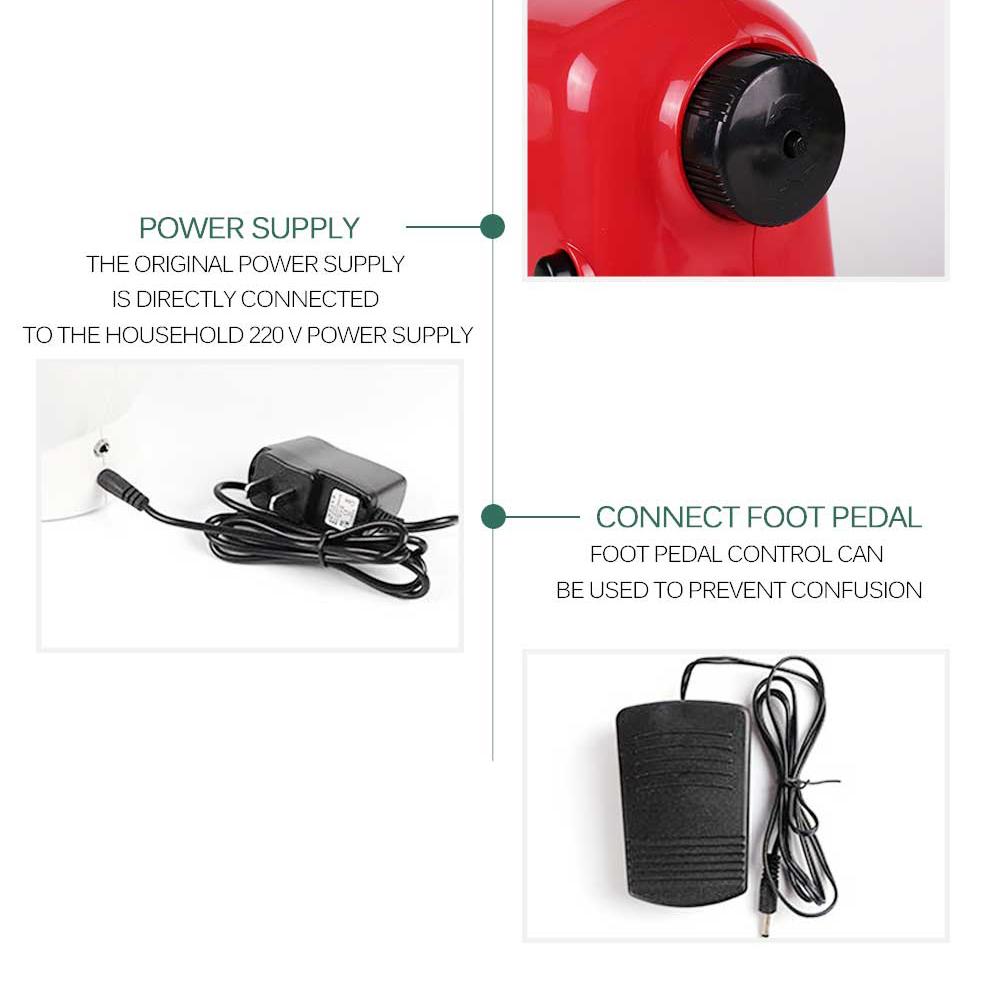 Швейная машина Inne с ножной педалью, мини-электрические портативные швы для нового портного