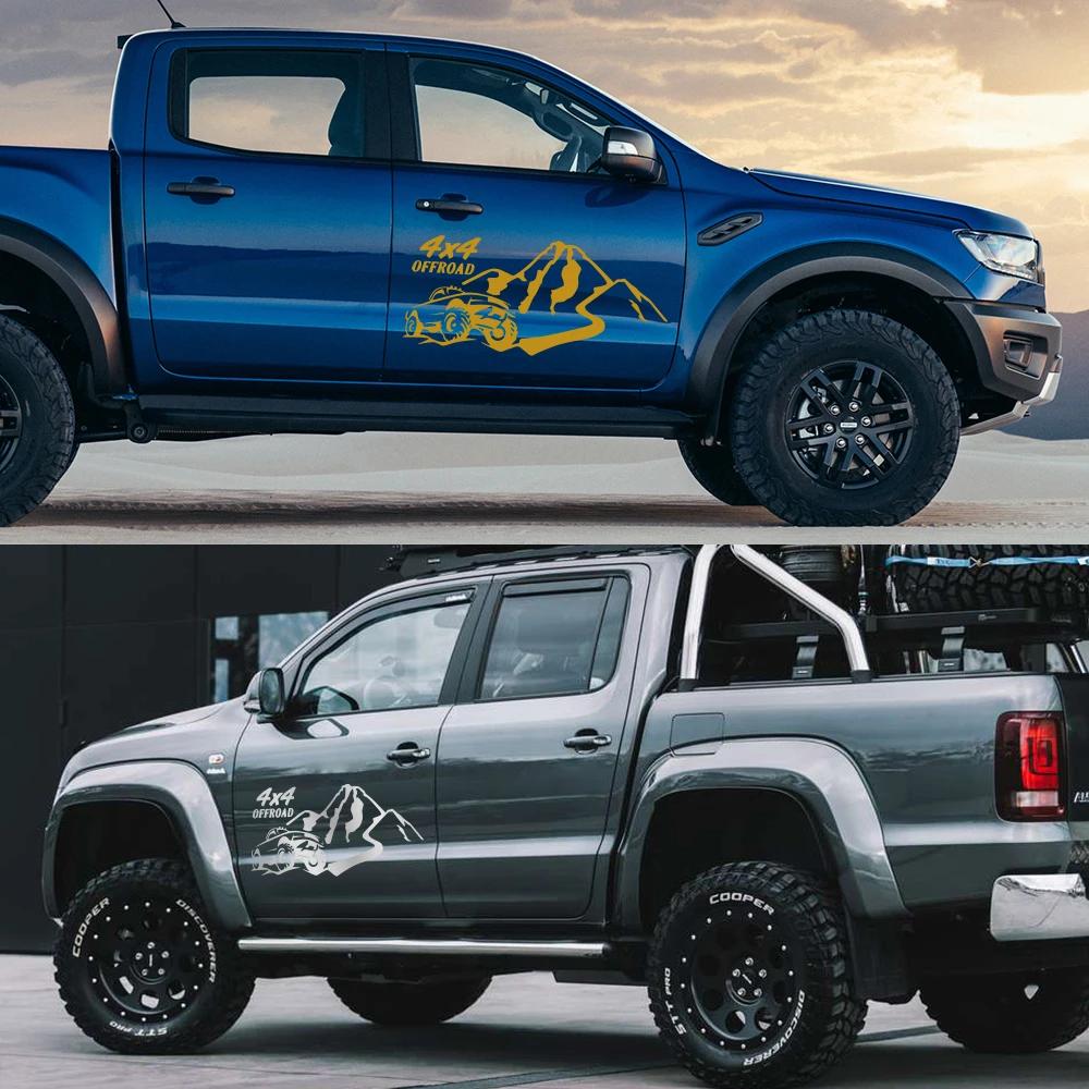 4x4 Внедорожник Наклейка на Дверь Автомобиля Гора Виниловая Наклейка Капот Холм Спорт Внедорожник Автомобили Пленочные Наклейки Авто Аксессуары