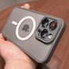 Матовый магнитный полупрозрачный чехол с беспроводной зарядкой для iPhone 15 14 13 12 Pro Max Plus Magsafe, полная защита объектива, жесткая задняя крышка