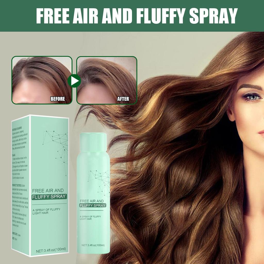 100 мл несмываемый спрей для сухих волос Fluffy Hair Lazy Oil Control пушистый спрей с ощущением воздуха, для всех типов волос