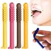1/2Pcs Chewable Essential Oil Breath Stick Stress Anxiety Relief Fruit Flavors Concentration Improving Reusable Kids Adults Silicone Chew Stick