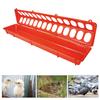 Flip Top Small Chick Feeder 28 Slots Plastic Poultry Feeder Trough No Waste No Mess Chicken Feeder for Pigeon Parrots Chicks Quail Duck