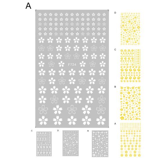 Декоративные многостильные хорошие легко наносимые 3D лепестковые наклейки для ногтей дизайн маникюра наклейка для ногтей