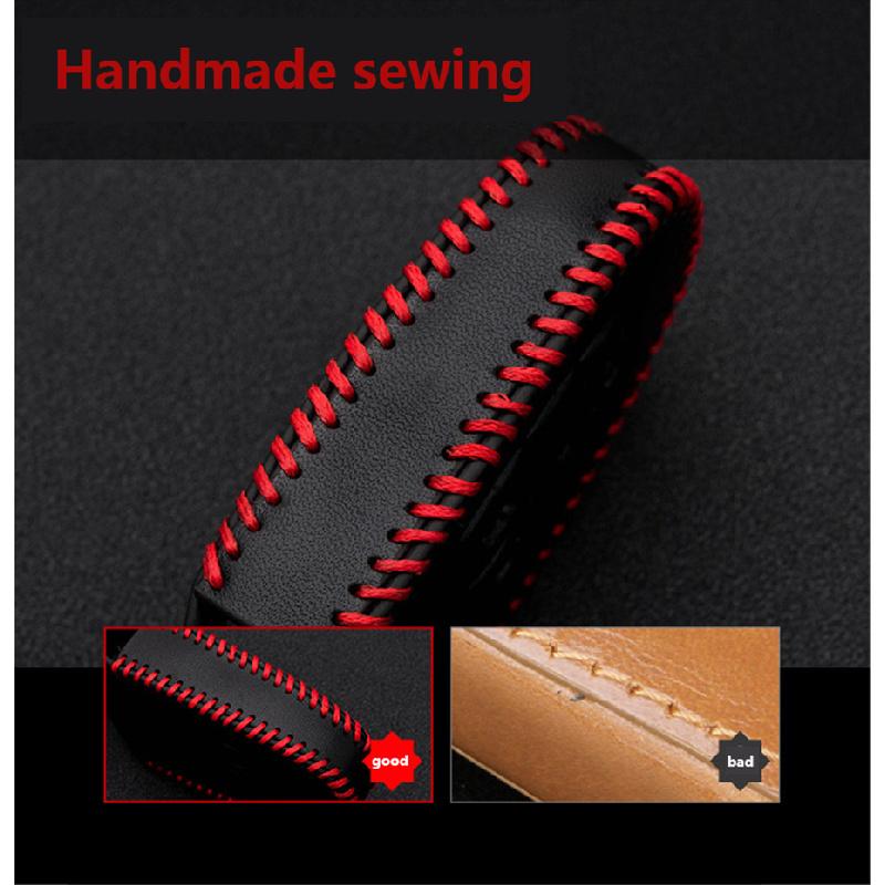 Чехол для автомобильного ключа-пульта из натуральной кожи