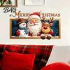 Decorative Window Clings for Holidays Christmas Wall Stickers, Santa Claus Reindeer And Snowman Decals with Photo Frame PVC Stickers Design, Removable