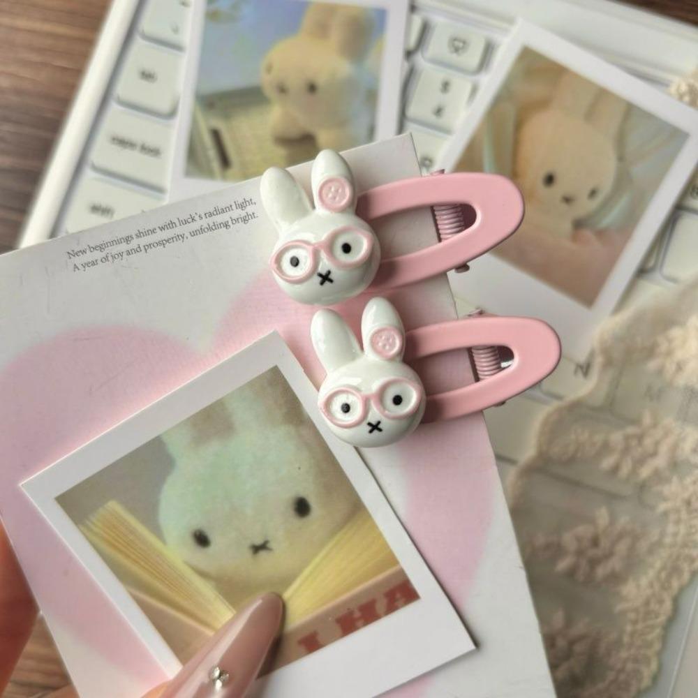 4 шт. Заколка для волос Миффи Милая BB Заколка на челку Kawaii Мультяшный Орнамент для волос Аксессуар для волос Девочки Студентки Подарки для девочек Игрушки