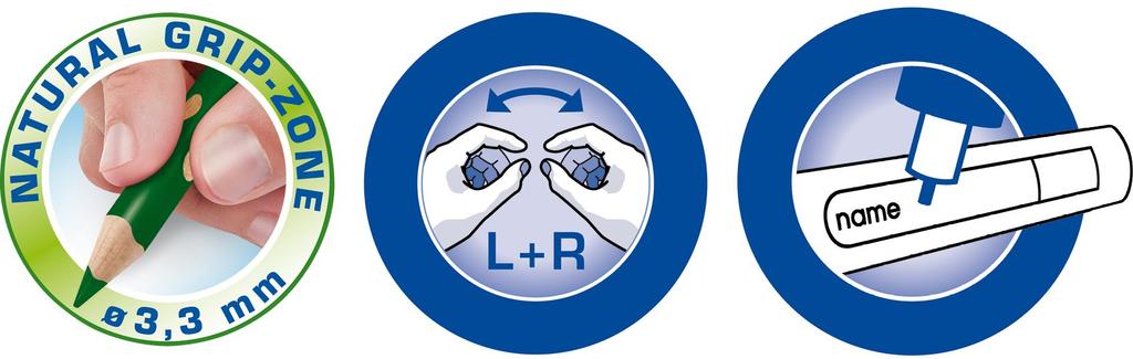 LYRA Colored Pencil Groove Slim 24 Color Set with Sharpener L2821240