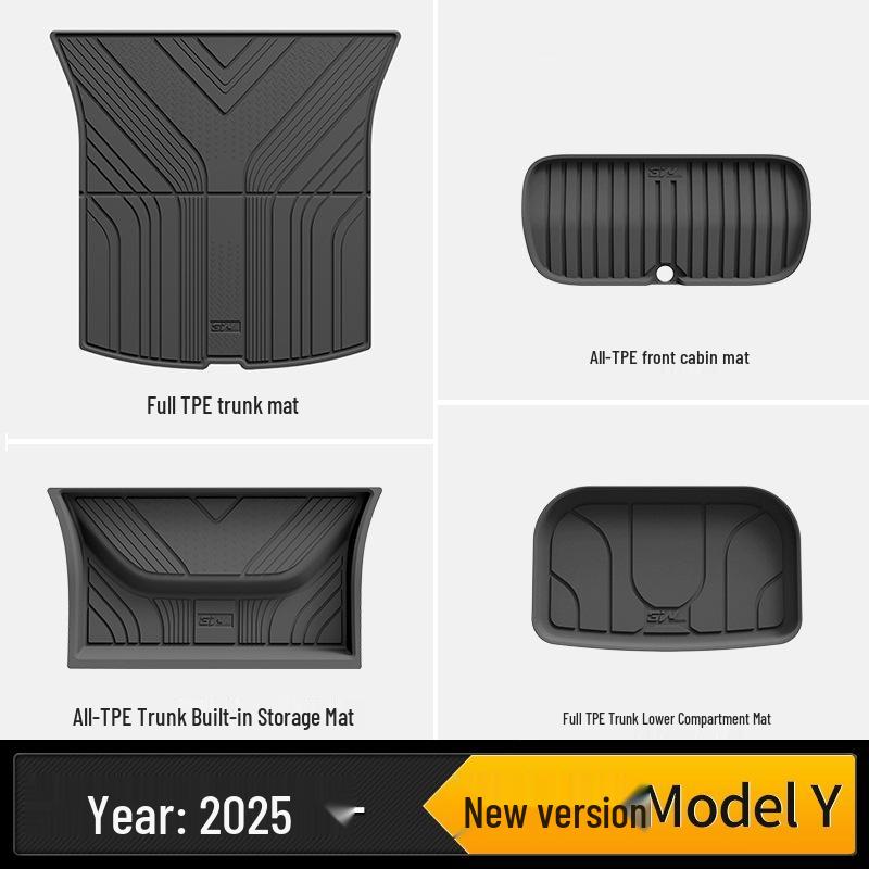 3W Полностью ТПЭ Коврик в Багажник для Tesla Model Y/3 L/X/S Обновленная Версия