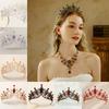 European and American Wedding Headwear Baroque Retro Large Crown Prom Party Hair Accessories New Luxury Rhinestone Bridal Crown