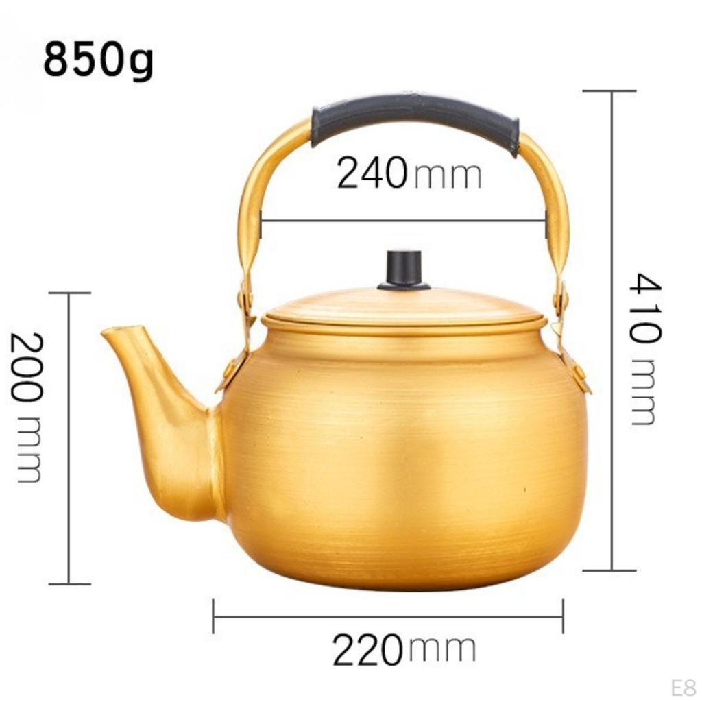 Aluminum Boil Water Kettle Korean Rice Wine Pot Lightweight Portable Tea Kettles Stovetop for