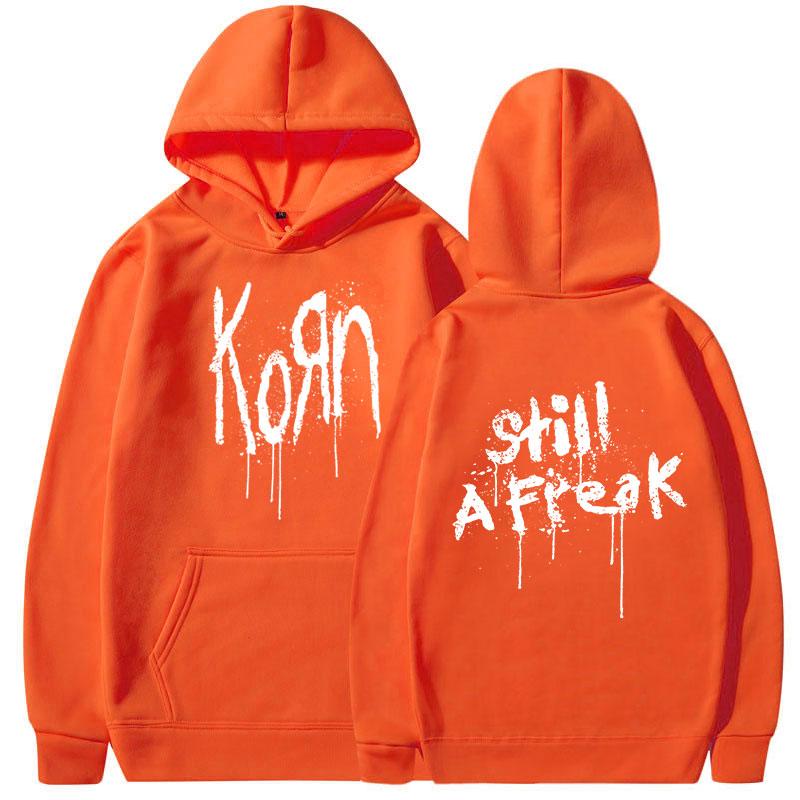 Korn Music Concert Rock Band WORLD TOUR Hoodie Мужская винтажная металлическая готическая свободная толстовка с капюшоном
