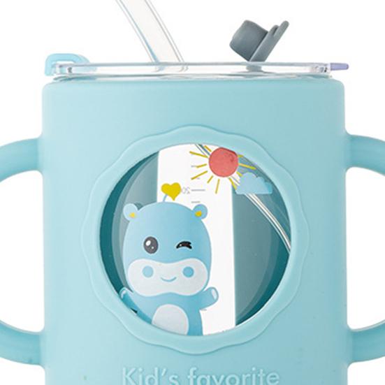 250 мл чашка-непроливайка с двойной ручкой, портативная детская соломенная чашка с защитой от ожогов для дома