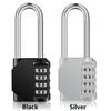 Waterproof Suitcase Long Shackle Padlock 4 Digit Number Combination Lock Coded Lock Outdoor
