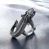 Персонализированное ретро-ящерица мужское кольцо из титановой стали ювелирные изделия из нержавеющей стали