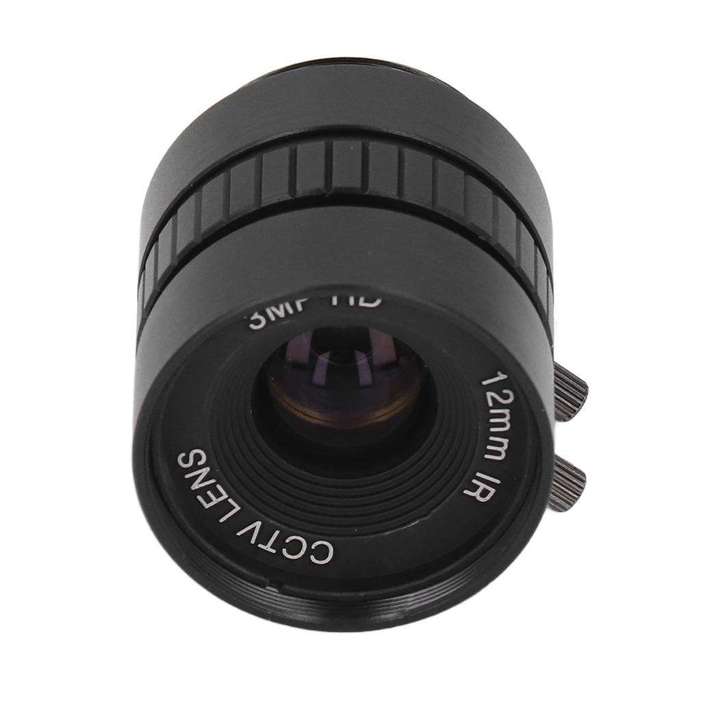 CS Mount Lens Wide Angle Prime Lens 3MP Manual Iris Lens 12mm Focal Length for Surveillance Camera