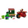Игрушка LEGO Marvel Железный человек и Халк на мотоциклах - Подарок на день рождения, Конструктор, Развивающая игрушка для мальчиков и девочек, Возраст 4, 5, 6 лет, Товары Marvel, Фигурка