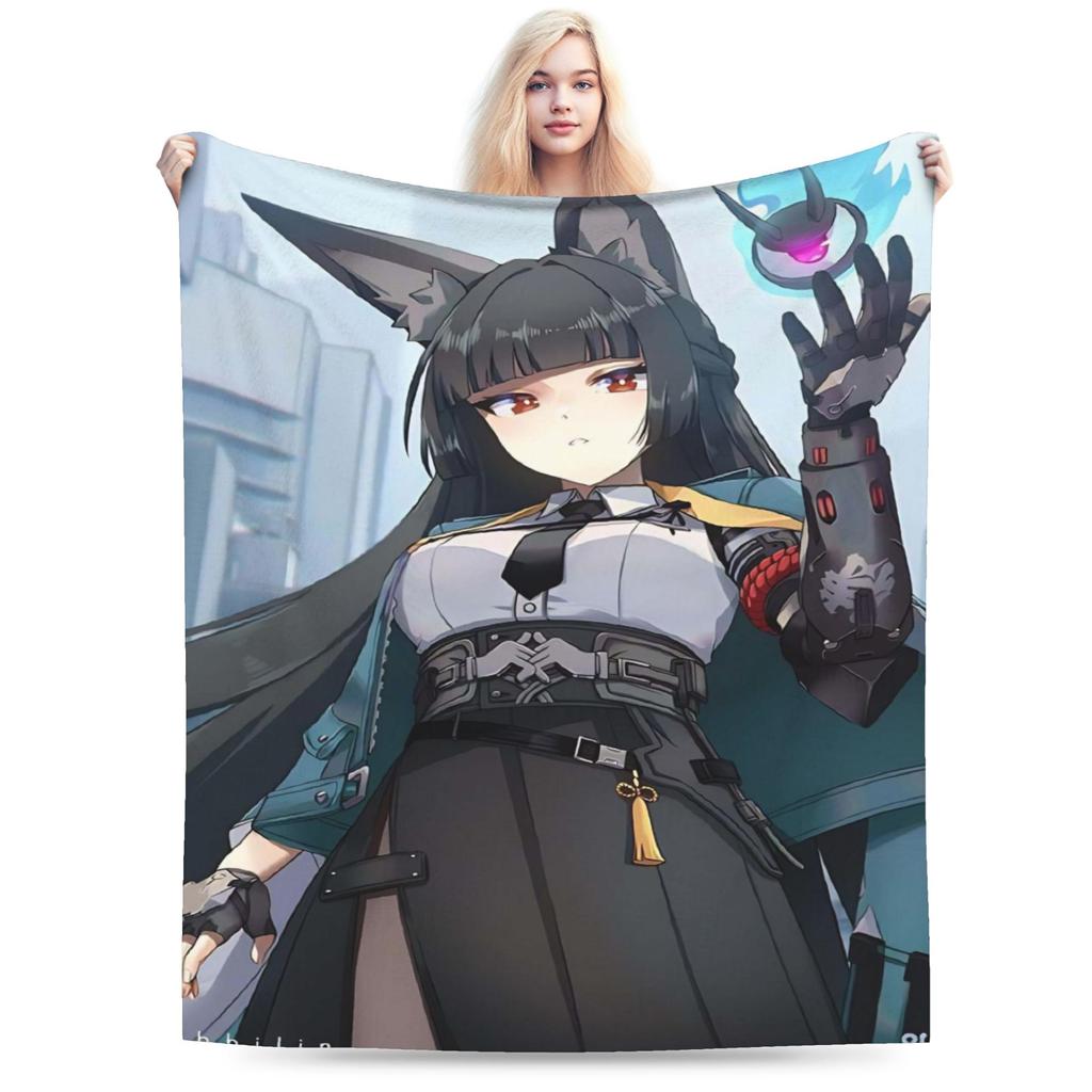ZZZ Ellen Nicole Miyabi Plush Blanket Girls Boys Flannel Throw Blanket For Couch Chair Super Warm Custom Quality Bedspread Gift